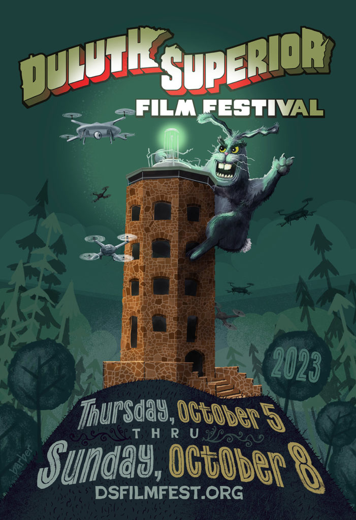 Illustrated Poster for 2023 Duluth Superior Film Festival